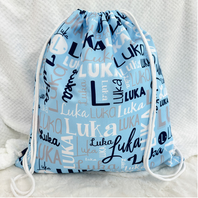 Modern Name Bag (Blue)