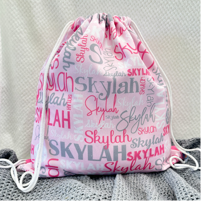 Modern Name Bag (Baby Pink)